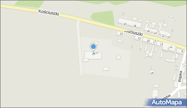 Gozdnica, Kościuszki Tadeusza, gen., 25, mapa Gozdnica