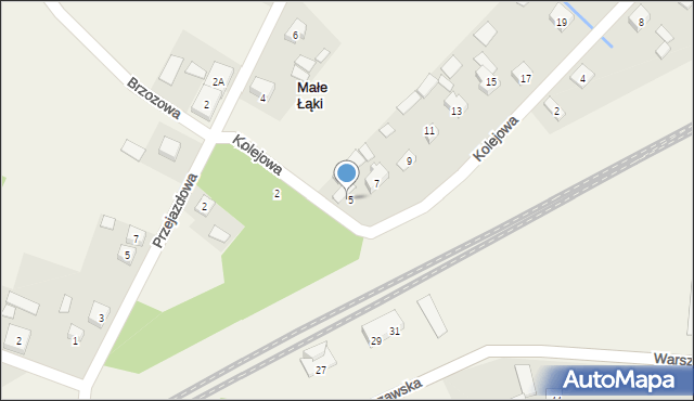 Grabina Radziwiłłowska, Kolejowa, 7a, mapa Grabina Radziwiłłowska