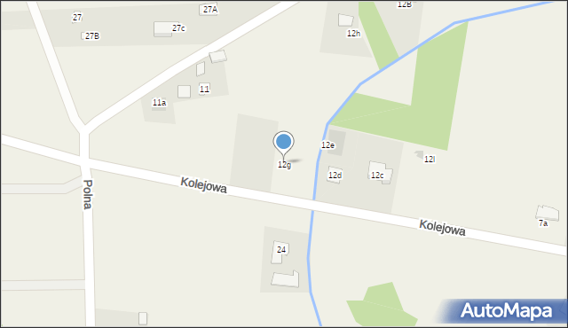 Grabów nad Pilicą, Kolejowa, 12g, mapa Grabów nad Pilicą