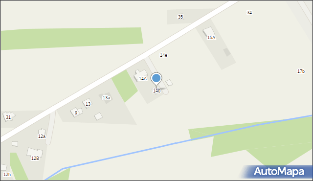 Grabów nad Pilicą, Kolejowa, 14b, mapa Grabów nad Pilicą