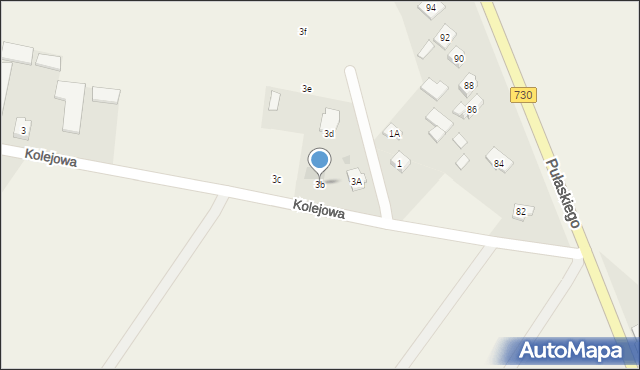 Grabów nad Pilicą, Kolejowa, 3b, mapa Grabów nad Pilicą