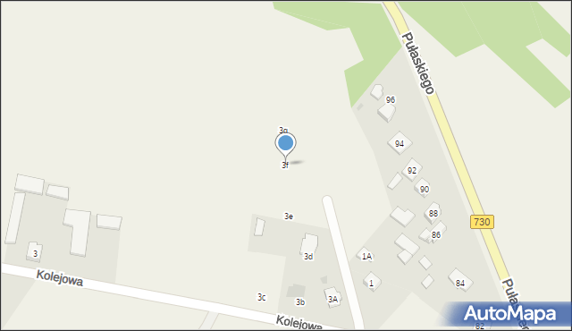 Grabów nad Pilicą, Kolejowa, 3f, mapa Grabów nad Pilicą