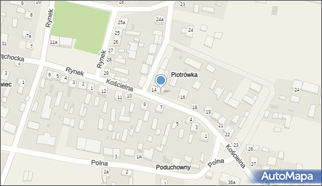 Grabowiec, Kościelna, 15, mapa Grabowiec