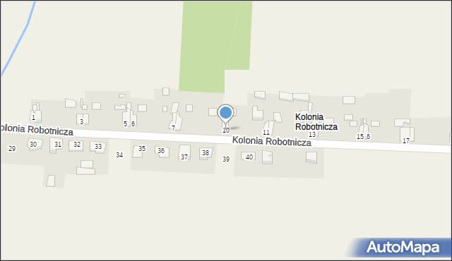 Gracze, Kolonia Robotnicza, 10, mapa Gracze