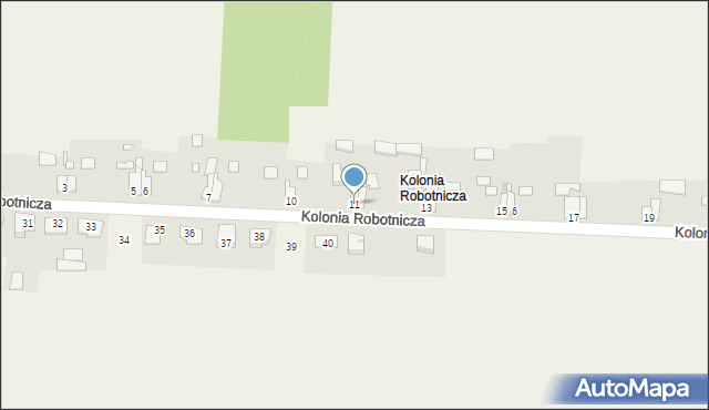 Gracze, Kolonia Robotnicza, 11, mapa Gracze