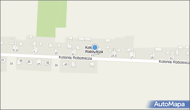 Gracze, Kolonia Robotnicza, 14, mapa Gracze