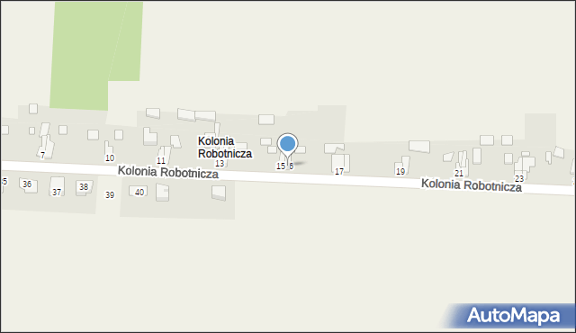 Gracze, Kolonia Robotnicza, 16, mapa Gracze