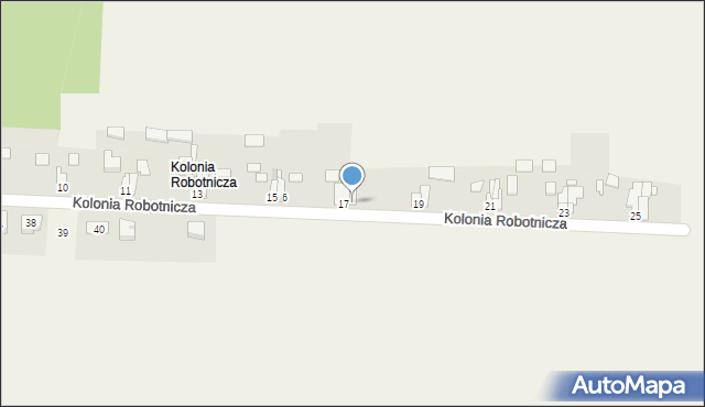 Gracze, Kolonia Robotnicza, 18, mapa Gracze