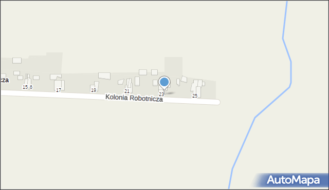 Gracze, Kolonia Robotnicza, 24, mapa Gracze