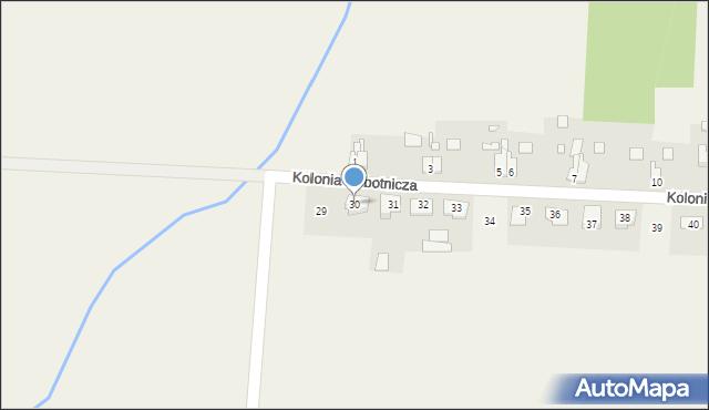 Gracze, Kolonia Robotnicza, 30, mapa Gracze