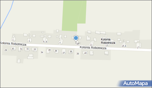 Gracze, Kolonia Robotnicza, 9, mapa Gracze