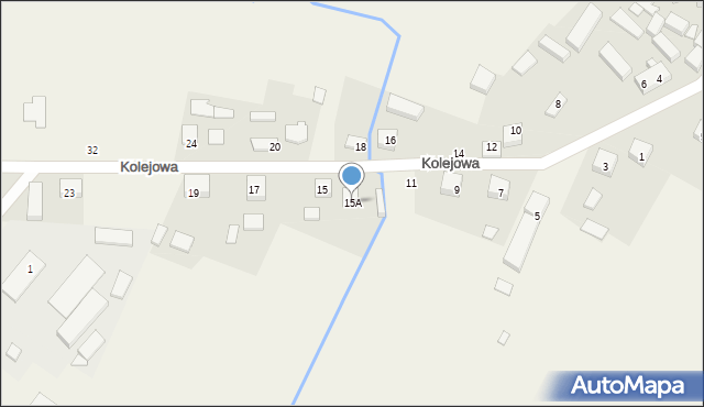 Granowiec, Kolejowa, 15A, mapa Granowiec