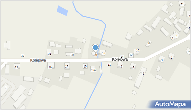 Granowiec, Kolejowa, 18, mapa Granowiec