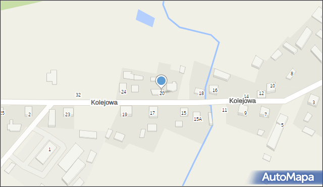 Granowiec, Kolejowa, 20, mapa Granowiec