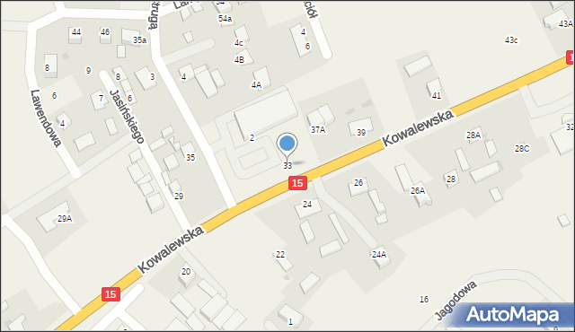 Grębocin, Kowalewska, 33, mapa Grębocin