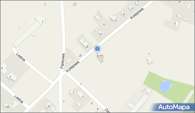 Groblice, Kolejowa, 9, mapa Groblice