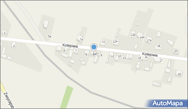Grodków, Kolejowa, 8A, mapa Grodków
