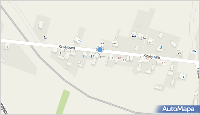 Grodków, Kolejowa, 9, mapa Grodków