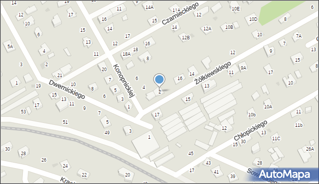 Grodzisk Mazowiecki, Konopnickiej Marii, 2, mapa Grodzisk Mazowiecki