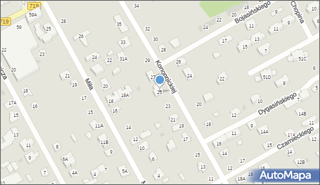 Grodzisk Mazowiecki, Konopnickiej Marii, 25, mapa Grodzisk Mazowiecki