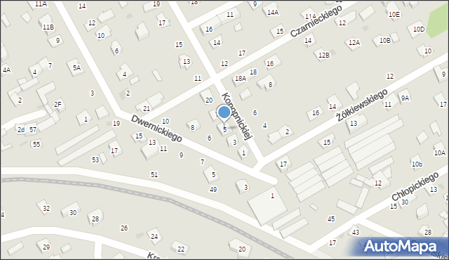 Grodzisk Mazowiecki, Konopnickiej Marii, 5, mapa Grodzisk Mazowiecki
