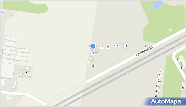 Grodzisk Mazowiecki, Korfantego Wojciecha, 16, mapa Grodzisk Mazowiecki