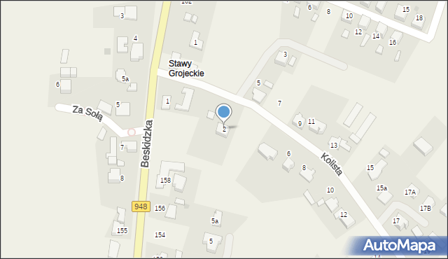 Grojec, Kolista, 2, mapa Grojec