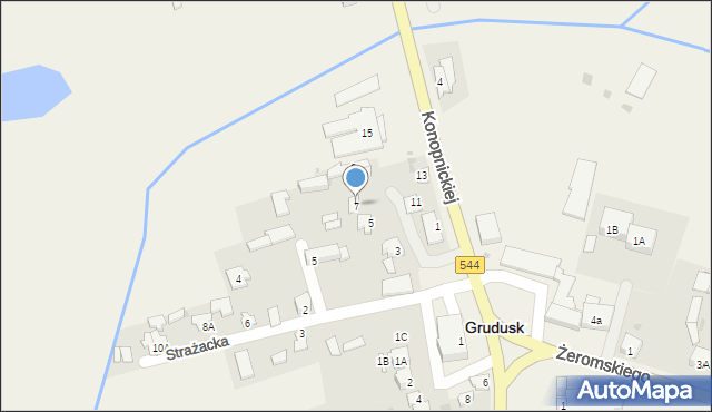 Grudusk, Konopnickiej Marii, 7, mapa Grudusk