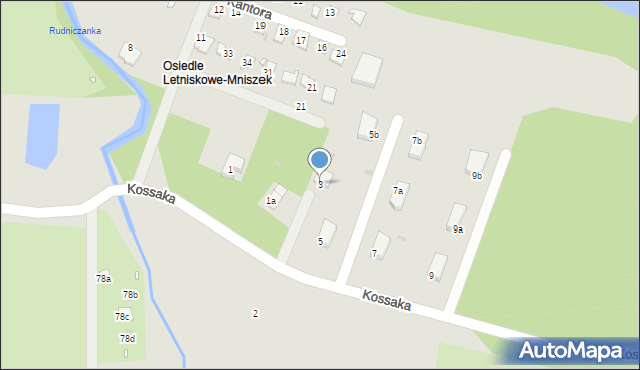 Grudziądz, Kossaka Wojciecha, 3, mapa Grudziądza