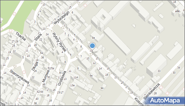 Grudziądz, Kosynierów Gdyńskich, 13, mapa Grudziądza