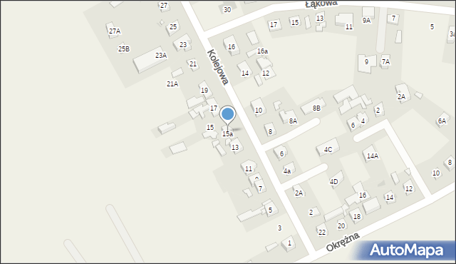 Gruszczyn, Kolejowa, 15a, mapa Gruszczyn