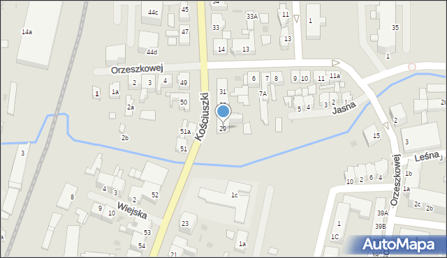 Gryfice, Kościuszki Tadeusza, gen., 29, mapa Gryfice