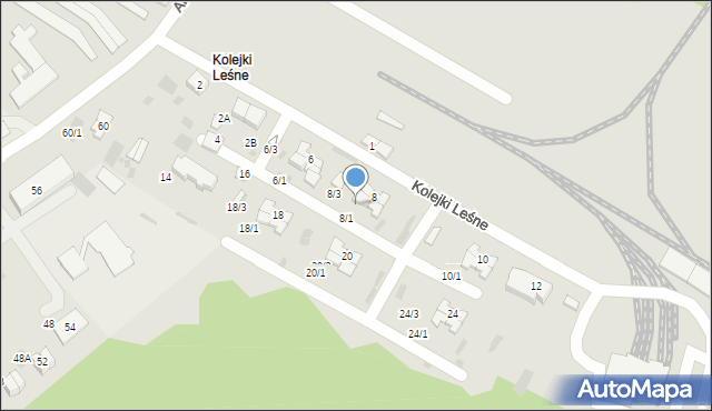 Hajnówka, Kolejki Leśne, 8/2, mapa Hajnówka