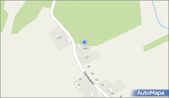 Hażlach, Kostkowicka, 107, mapa Hażlach