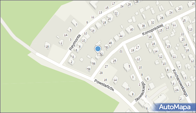 Herby, Konopnickiej Marii, 54, mapa Herby