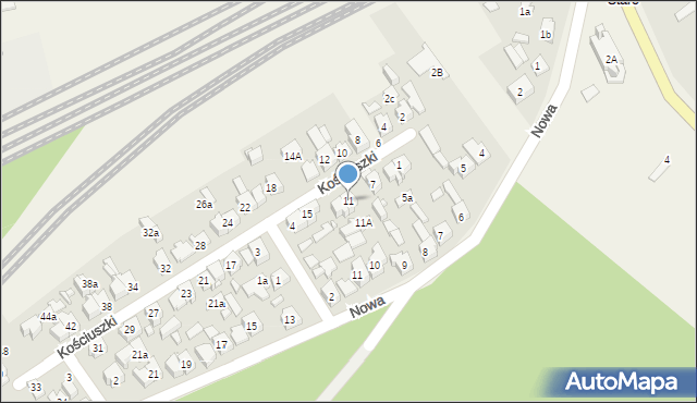 Herby, Kościuszki Tadeusza, gen., 11, mapa Herby