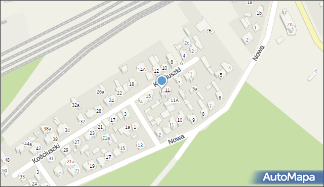 Herby, Kościuszki Tadeusza, gen., 13, mapa Herby