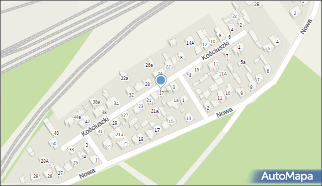 Herby, Kościuszki Tadeusza, gen., 17, mapa Herby