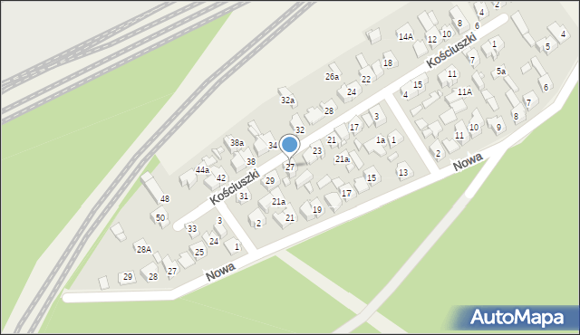 Herby, Kościuszki Tadeusza, gen., 27, mapa Herby