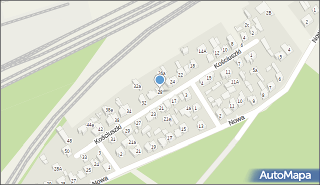 Herby, Kościuszki Tadeusza, gen., 28, mapa Herby