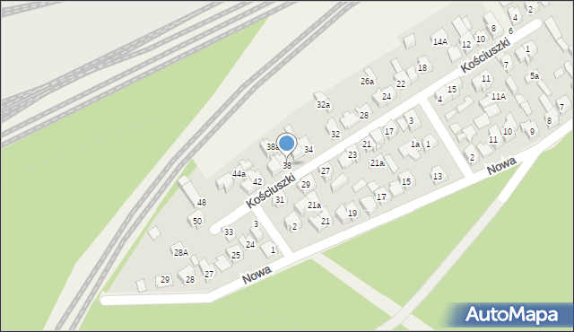 Herby, Kościuszki Tadeusza, gen., 38, mapa Herby