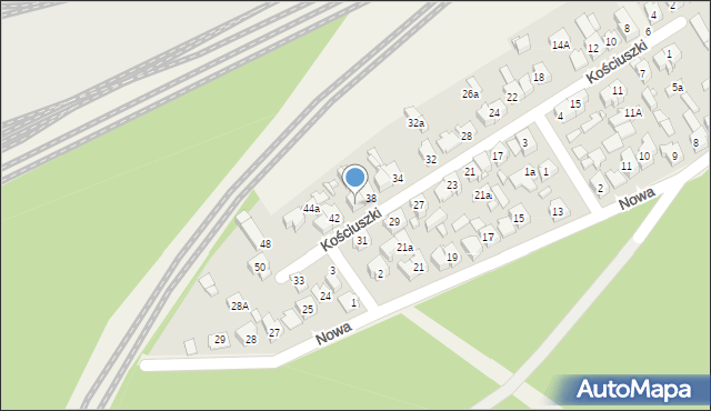 Herby, Kościuszki Tadeusza, gen., 40, mapa Herby