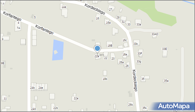 Imielin, Korfantego Wojciecha, 22, mapa Imielin