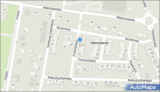 Inowrocław, Kownackiej Marii, 11, mapa Inowrocławia