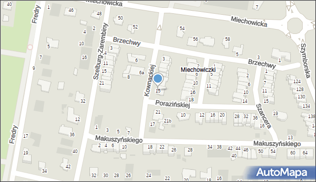 Inowrocław, Kownackiej Marii, 15, mapa Inowrocławia