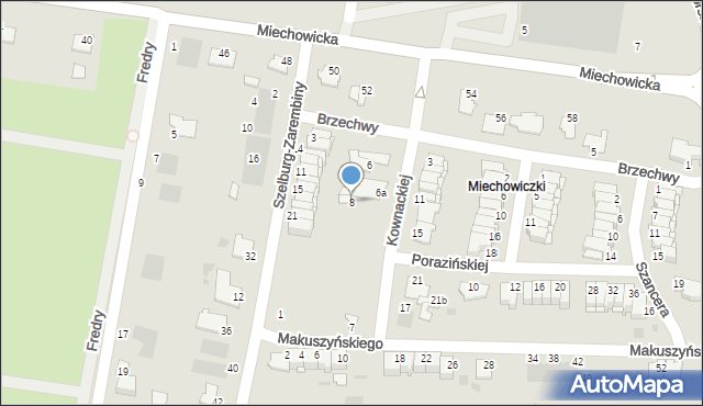 Inowrocław, Kownackiej Marii, 8, mapa Inowrocławia