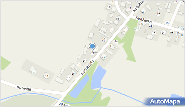 Iwanowice, Kościuszki Tadeusza, gen., 13, mapa Iwanowice