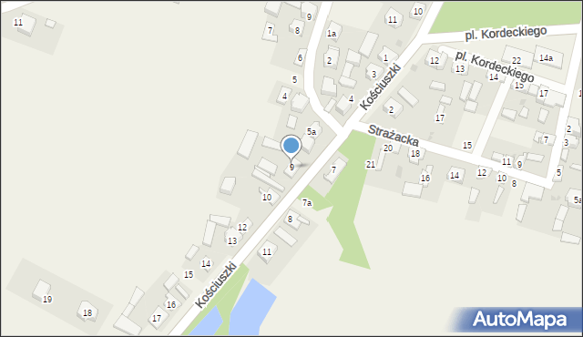 Iwanowice, Kościuszki Tadeusza, gen., 9, mapa Iwanowice