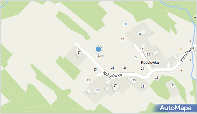 Izdebnik, Kobyłówka, 30, mapa Izdebnik