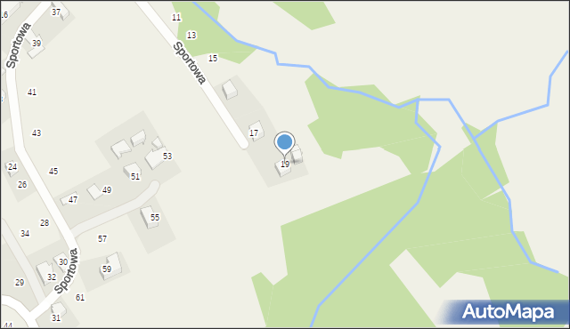 Izdebnik, Kosmyrówka, 19, mapa Izdebnik